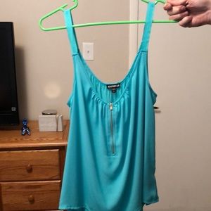 Express teal tank top